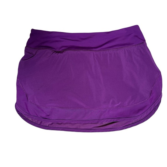 Lululemon Athletica Purple Bubble Mini Skirt Mesh Detail Sz 6
